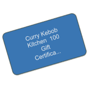 Curry Kebob Kitchen - $100 Gift Certificate